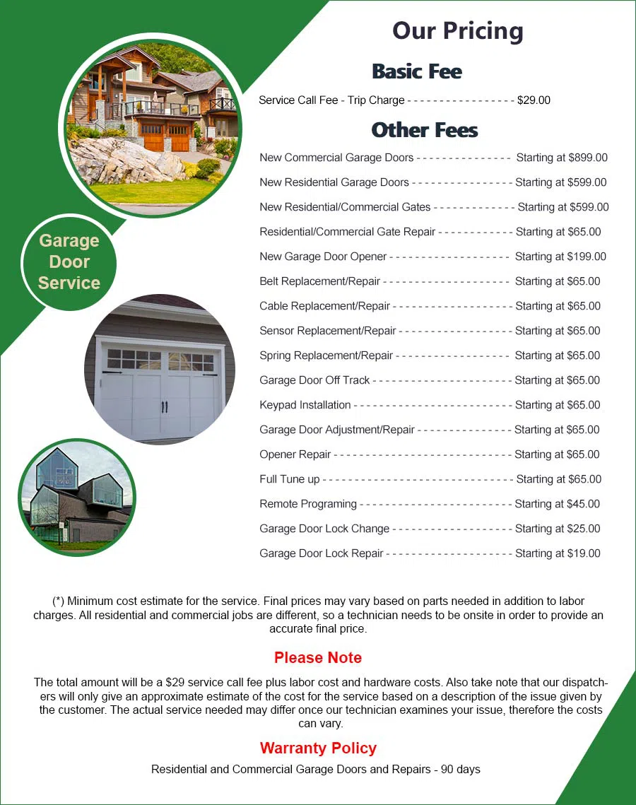 Quality Garage Door Los Angeles, CA 323-582-2283